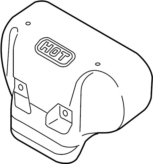 View 2852523903 Exhaust Manifold Heat Shield Full-Sized Product Image