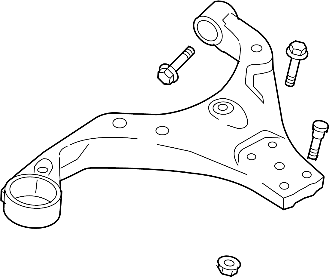 View 545012E001 ARM. CONTROL. COMPLETE. Suspension. Cntl.  Full-Sized Product Image