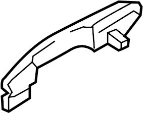 View 826611F010 Exterior Door Handle (Right, Front) Full-Sized Product Image
