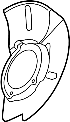 View 517552S500 Brake Dust Shield (Left, Front) Full-Sized Product Image