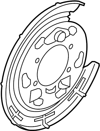 View 582522S300 Plate. Brake. Backing. (Right, Rear) Full-Sized Product Image