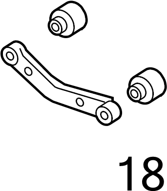 View 551182S100 Suspension Control Arm Bushing (Rear, Upper) Full-Sized Product Image