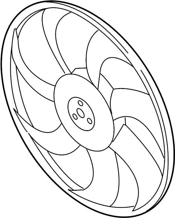 View 252313Z000 Engine Cooling Fan Blade Full-Sized Product Image