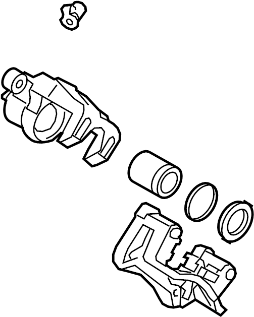 View 58210D3000 Disc Brake Kit (Left, Rear) Full-Sized Product Image