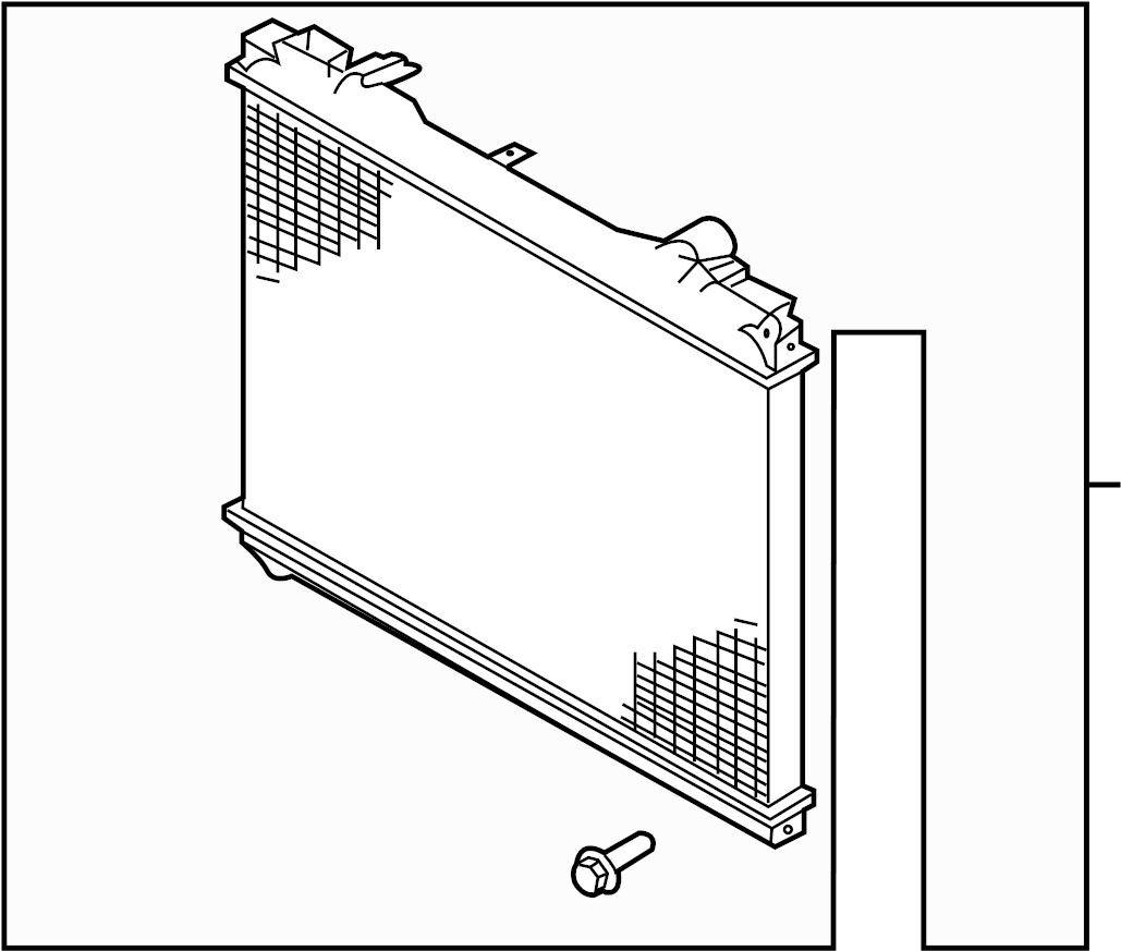 View 253113E250 RADIATOR ASSY. RADIATOR ASSY CORE Full-Sized Product Image