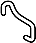 View 254512B100 HOSE-RADIATOR TO RES. HOSE-RADIATOR TO RESERVOIR Full-Sized Product Image