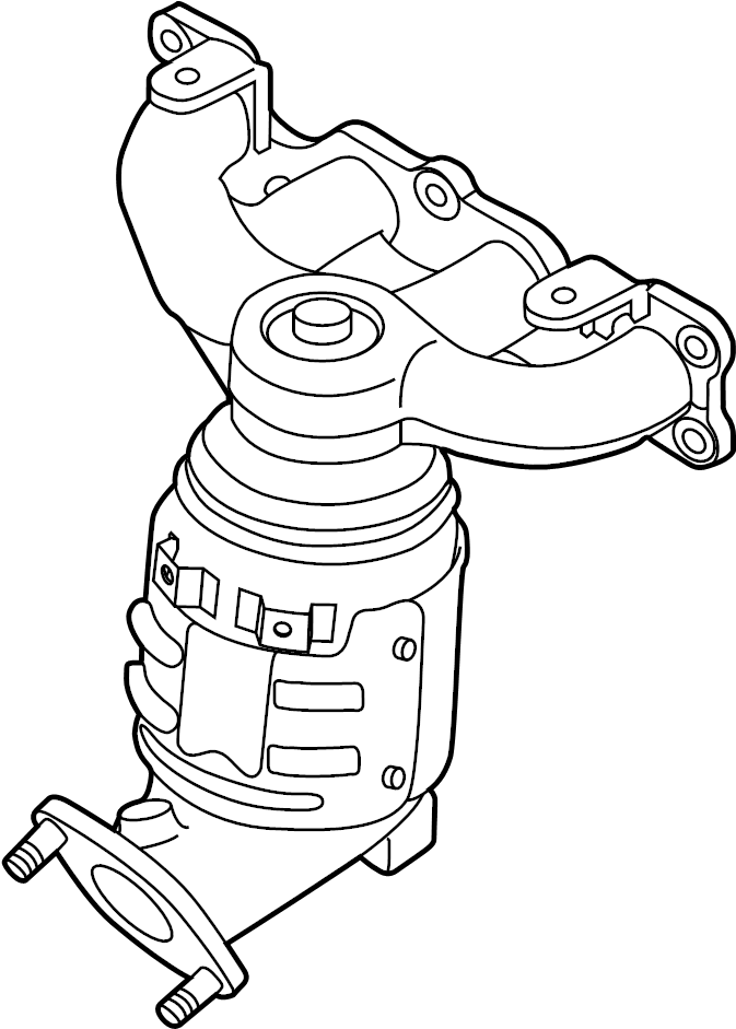 View 285102G445 Catalytic Converter with Integrated Exhaust Manifold Full-Sized Product Image