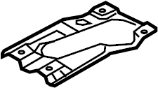View 287951U000DS Shield. Heat. (Rear) Full-Sized Product Image