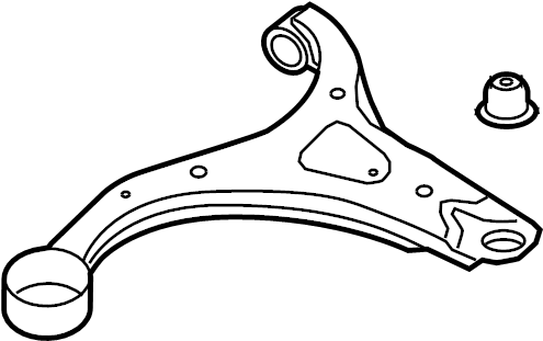 View 545011U000 Suspension Control Arm (Right, Front, Lower) Full-Sized Product Image