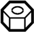 View N802073S441 Fuel Tank Strap Nut Full-Sized Product Image