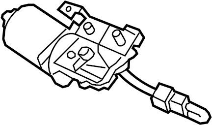 View 981101U000 Windshield Wiper Motor (Front) Full-Sized Product Image