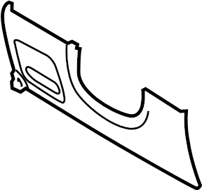 View 84750C6170WK PANEL ASSY-CRASH PAD. PANEL ASSY-CRASH PAD LOWER,LH (BLACK) Full-Sized Product Image