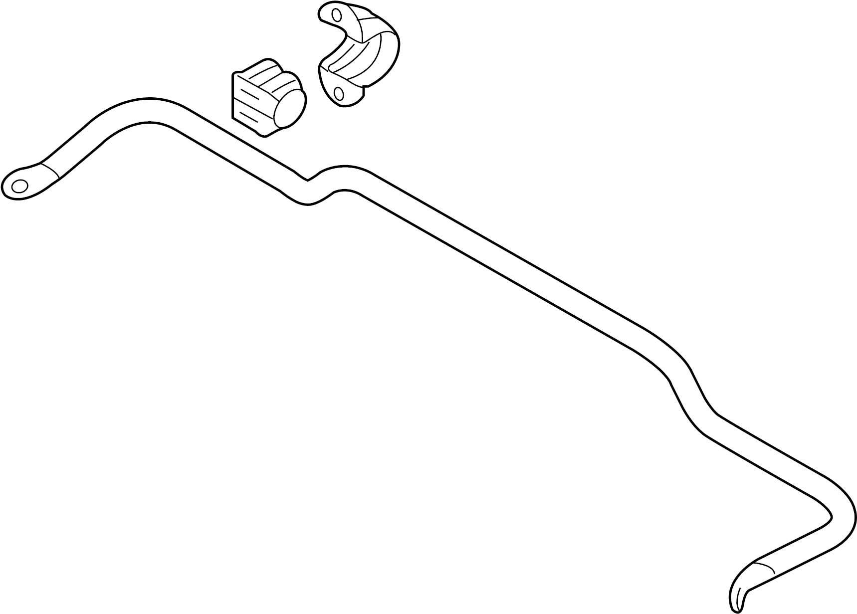 View 555102W010 Suspension Stabilizer Bar (Right, Rear) Full-Sized Product Image