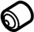View 552582P000 Bushing. Arm. Lateral. (RR). (Rear, Upper, Lower) Full-Sized Product Image