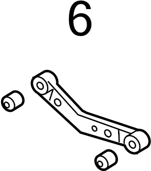 View 551182W100 Suspension Control Arm Bushing (Rear, Upper) Full-Sized Product Image