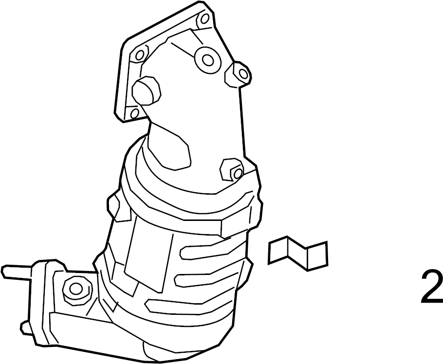 View 392122G300 Catalytic Converter Bracket Full-Sized Product Image