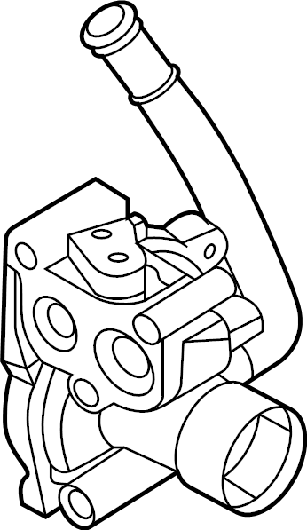 View 251252S000 Engine Water Pump Housing Full-Sized Product Image