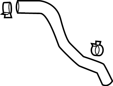 View 25450P2500 HOSE. Coolant. Engine. Reservoir. Overflow.  Full-Sized Product Image