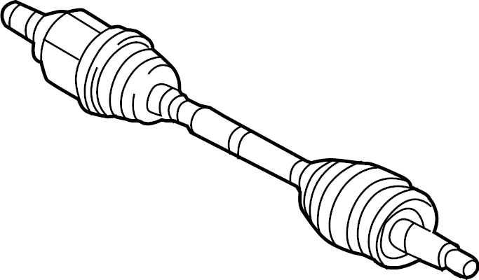 View 49500R5200 CV Axle Assembly (Left) Full-Sized Product Image