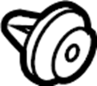 View 86625B1000 Retainer. Cover. Bracket. Bumper. Nut. (Upper, Lower) Full-Sized Product Image