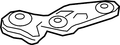 View 62476S2000 Suspension Subframe Reinforcement Bracket (Left, Rear) Full-Sized Product Image