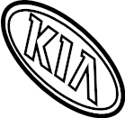 View 863534D710 EMBLEM-TELLURIDE. LOGO ASSY-KIA SUB Full-Sized Product Image