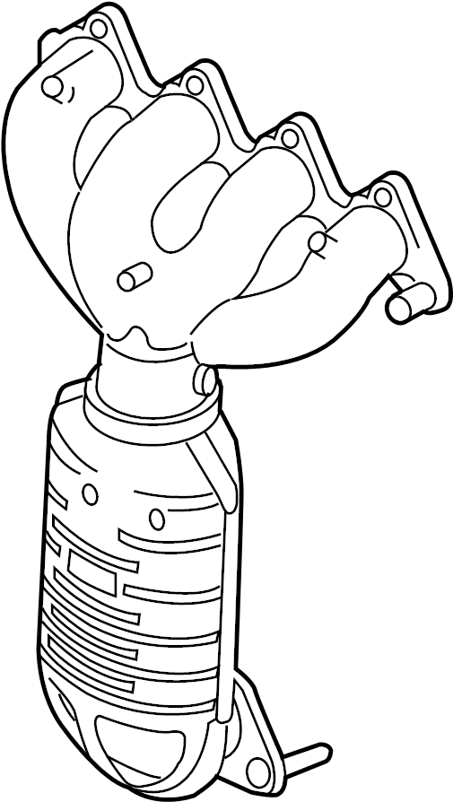 View 2851023390 Manifold. EXHAUST. Integrated. Converter. Catalytic. ASSEMBLY - EXHAUS. with.  Full-Sized Product Image
