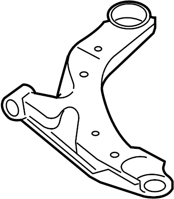 View 545012D002AS Suspension Control Arm (Right, Front, Lower) Full-Sized Product Image