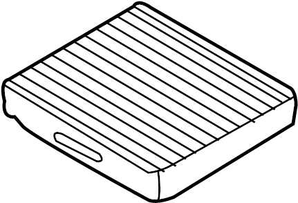 View P87904D000A AIR FILTER. CABIN AIR FILTER Full-Sized Product Image