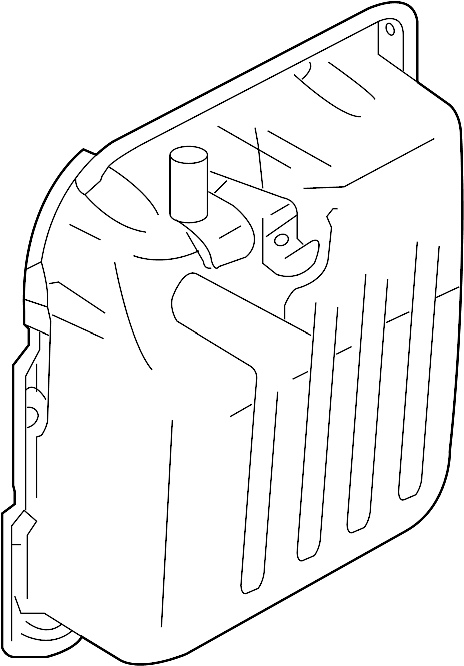 View 452803B000 Transmission. Cover. Pan. Oil. Valve Body. Automatic. Side.  Full-Sized Product Image