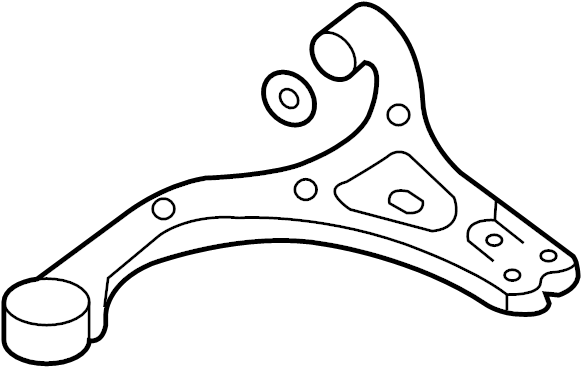 View 545004D101 Suspension Control Arm (Left, Front, Lower) Full-Sized Product Image