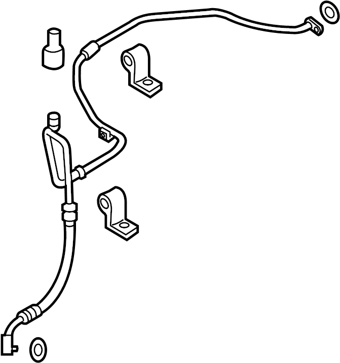 View 977614D900 A/C Refrigerant Liquid Hose Full-Sized Product Image