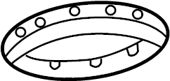 View 546234D000 PAD-FR SPRING UPR. PAD-FRONT SPRING,UPR Full-Sized Product Image