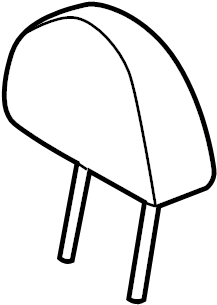 View 887004D081AGX H/REST ASSY-FR SEAT. HEADREST ASSY-FR SEA. HEADREST ASSY-FRONT SEAT (VQ 09MY GLS) Full-Sized Product Image
