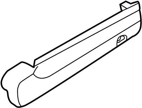 View 895934D110BQ Seat Track Cover (Right, Rear) Full-Sized Product Image