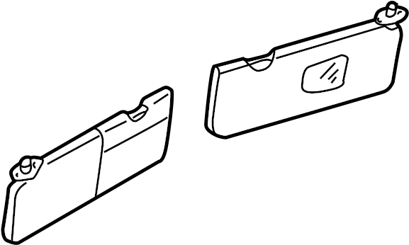 View 85220P2500GYT SUNVISOR ASSY,RH (MISTY GRAY (=APOLLON GRAY)) Full-Sized Product Image