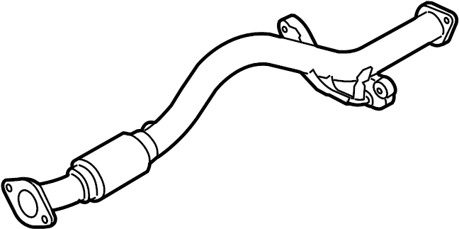 View 286101G300 Pipe. Exhaust. Muffler. Assembly. Intermediate. (Front) Full-Sized Product Image