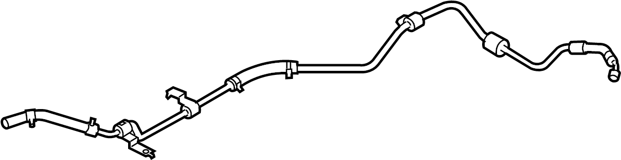 View 32222089 Engine Coolant Overflow Hose Full-Sized Product Image