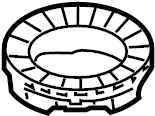 View 553311C000 Spring. PAD. Insulator. Seat.  Full-Sized Product Image