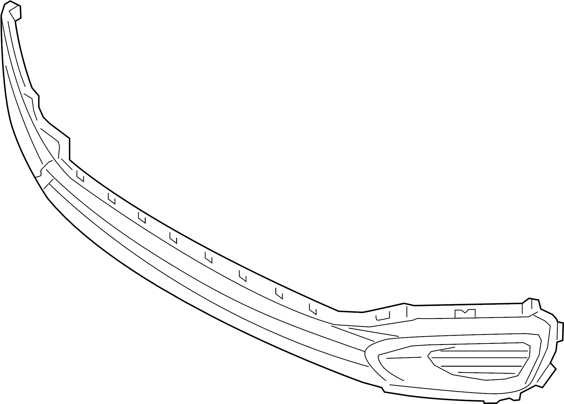 View 865611W100 GRILLE-FR BUMPER. GRILLE-FRONT BUMPER Full-Sized Product Image