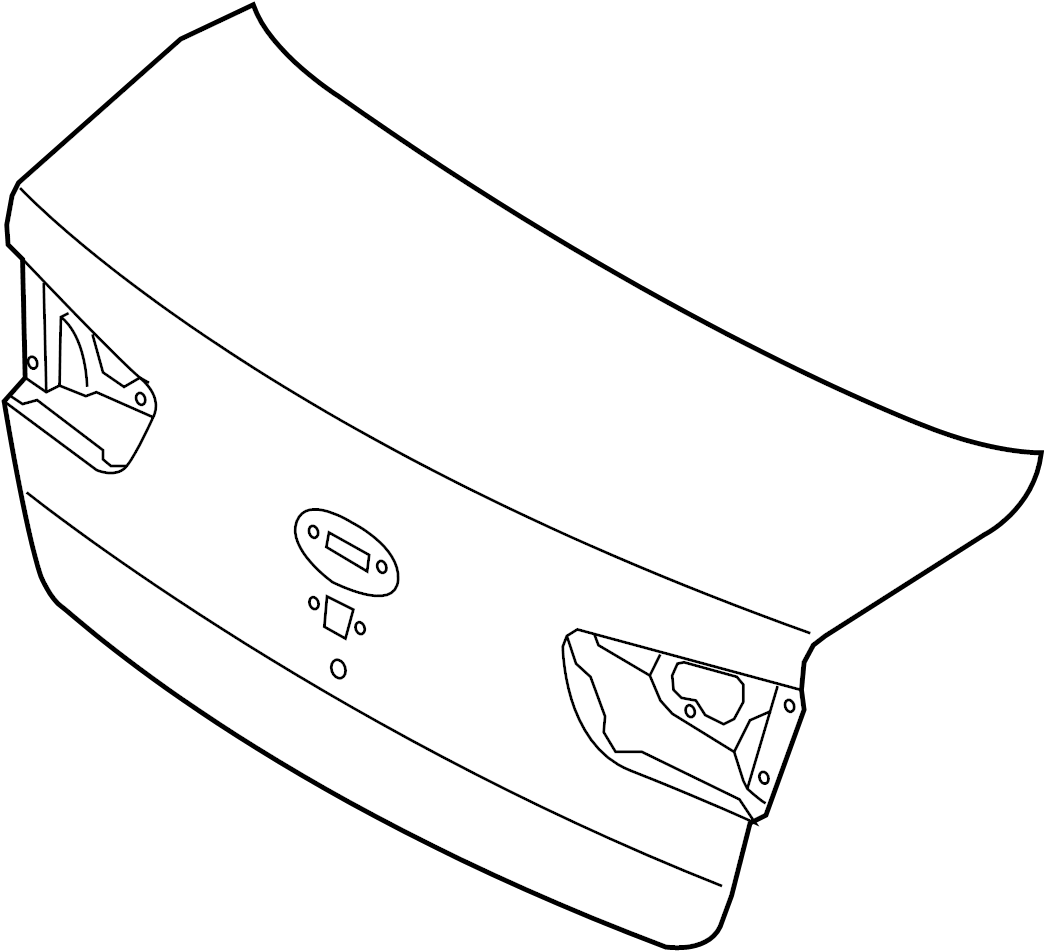 View 692001W060 PANEL ASSY-TRUNK LI. PANEL ASSY-TRUNK LID Full-Sized Product Image
