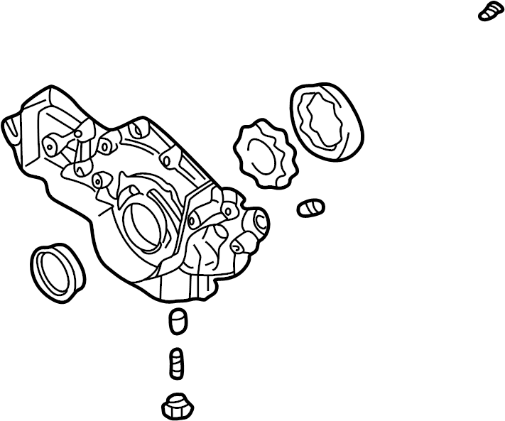 View 2131037100 Pump. OIL. Engine. CASE. ASSEMBLY . Front cover.  Full-Sized Product Image