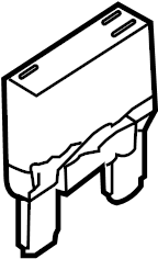 View 1898005932 FUSE. FUSE(150A). FUSE-150A MAIN. FUSE-BLADE. MIDIFUSE-150A (M6). MIDIFUSE-150A(M6) Full-Sized Product Image