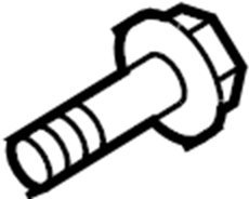 View 551173F000 Bolt. Arm. Control. Mount. Trailing. (Rear, Upper) Full-Sized Product Image