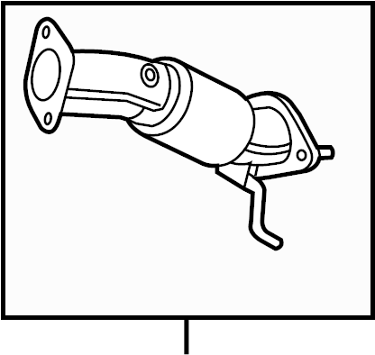 View 286102T120 Pipe. Exhaust. MUFFLER.  Full-Sized Product Image