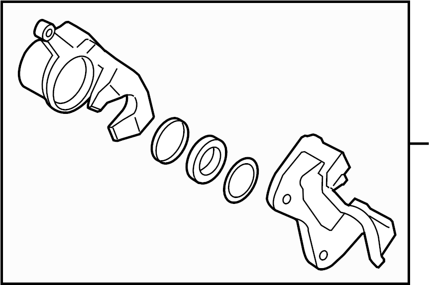 View 581903QA50 Disc Brake Caliper (Right, Front) Full-Sized Product Image