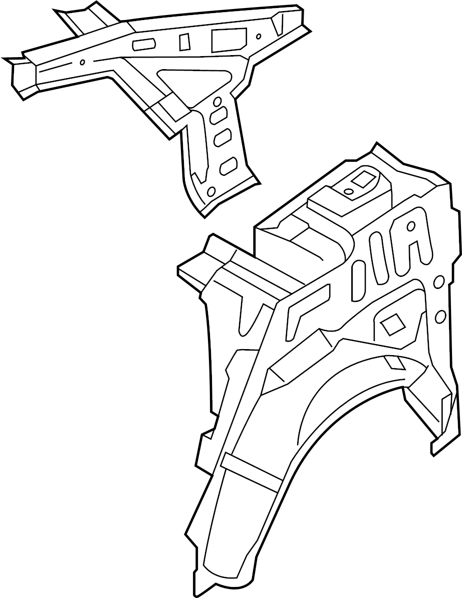 View 716012T500 Quarter Panel (Left, Upper) Full-Sized Product Image