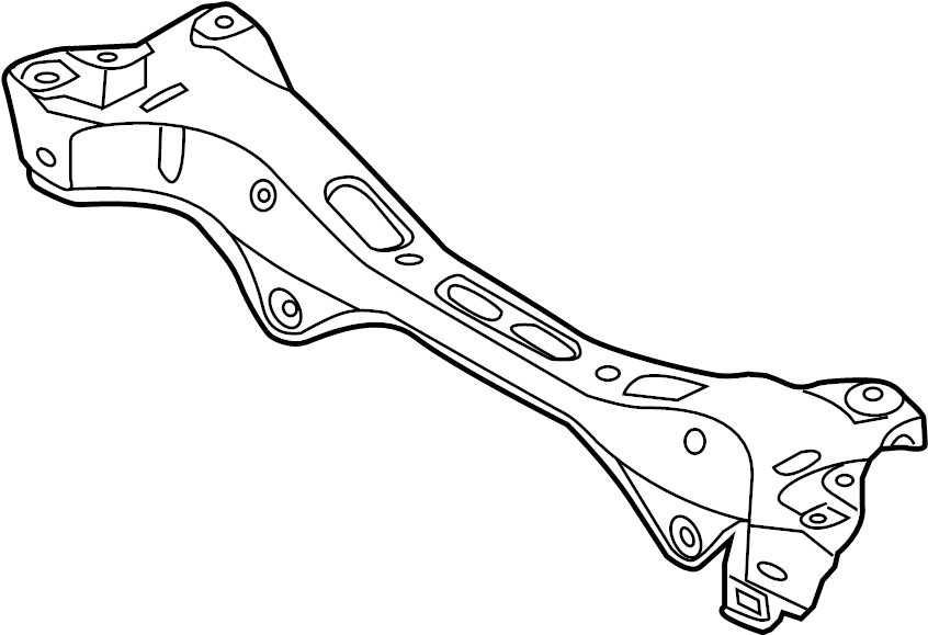 View 554053R850 Suspension Subframe Crossmember (Rear) Full-Sized Product Image