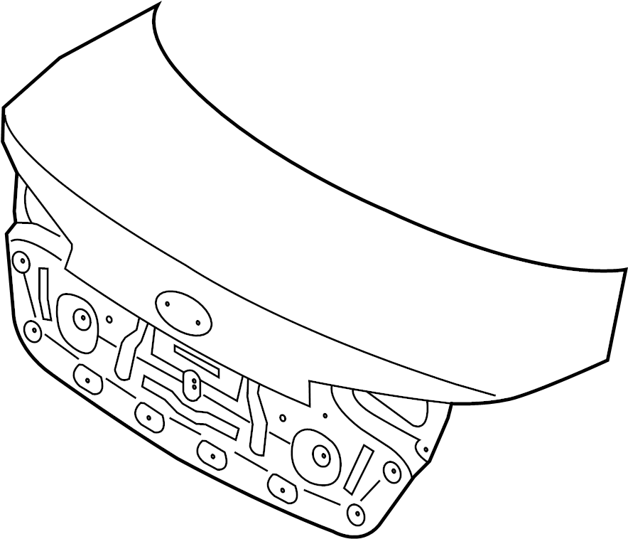 View 99151222590G2X Deck Lid Full-Sized Product Image