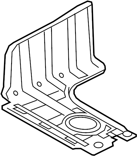 View 291202T000 Radiator Support Splash Shield (Right) Full-Sized Product Image